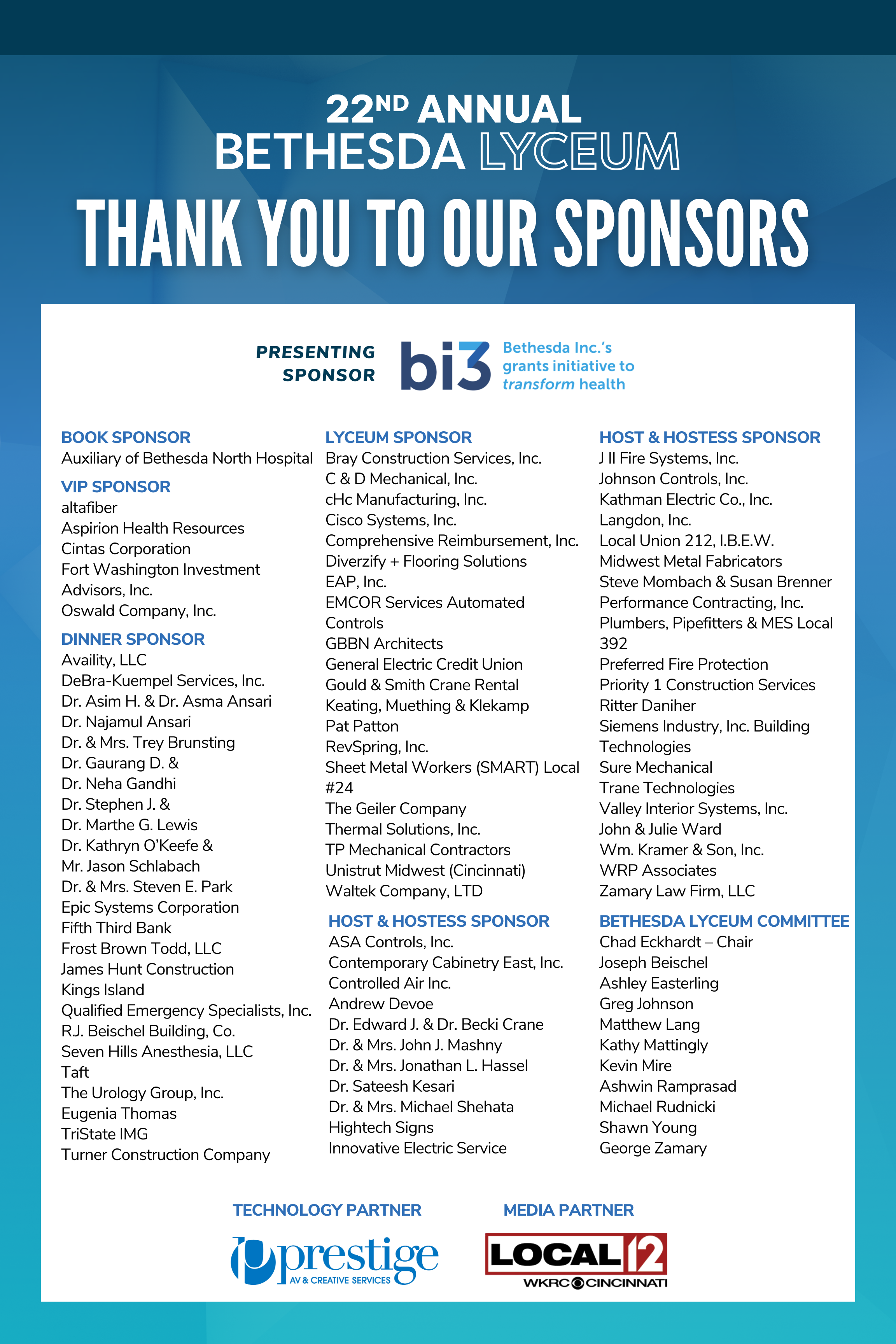 2023 Lyceum All Sponsors